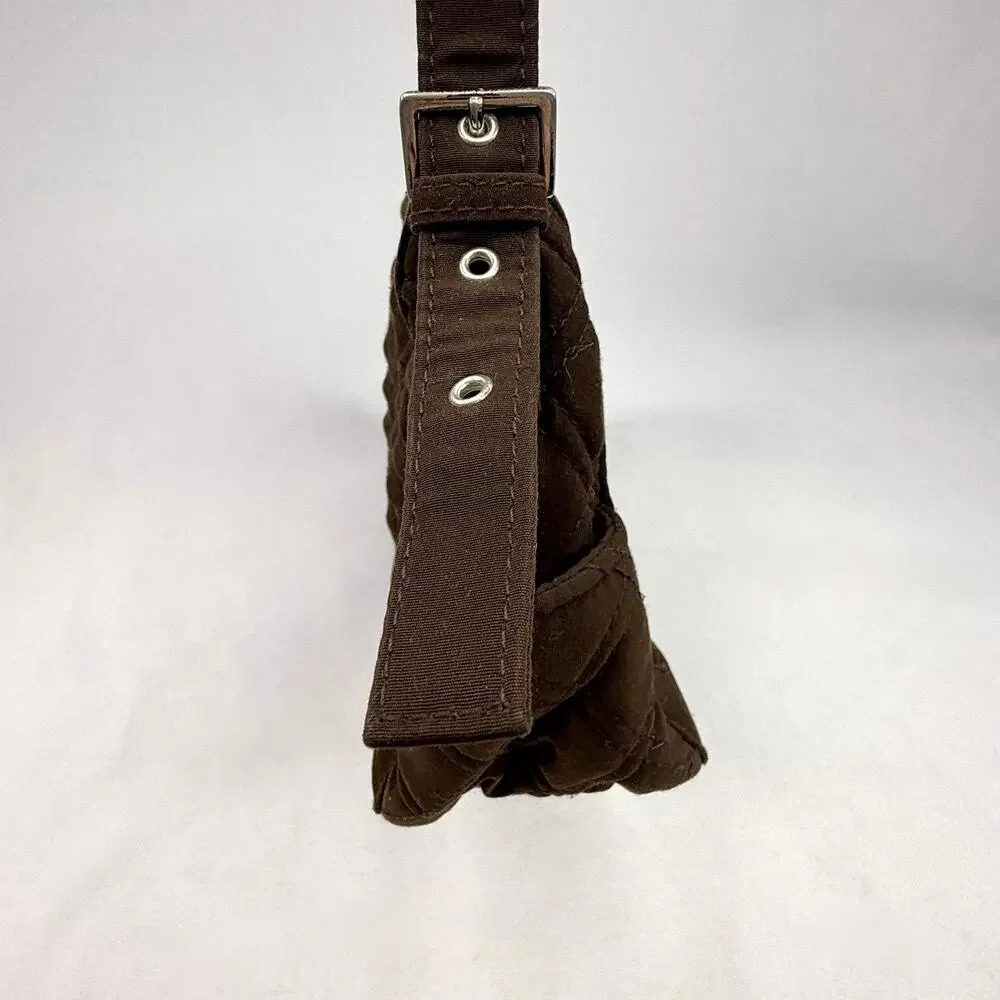 Vera Bradley Brown Quilted Shoulder Bag